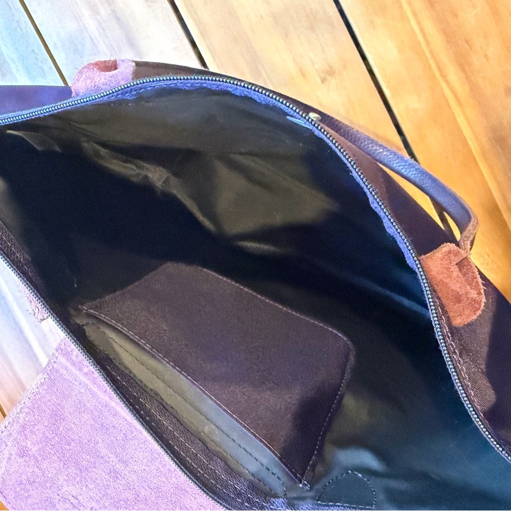 Purple on Purple Longchamp Tote Bag Medium - Picture 9 of 10